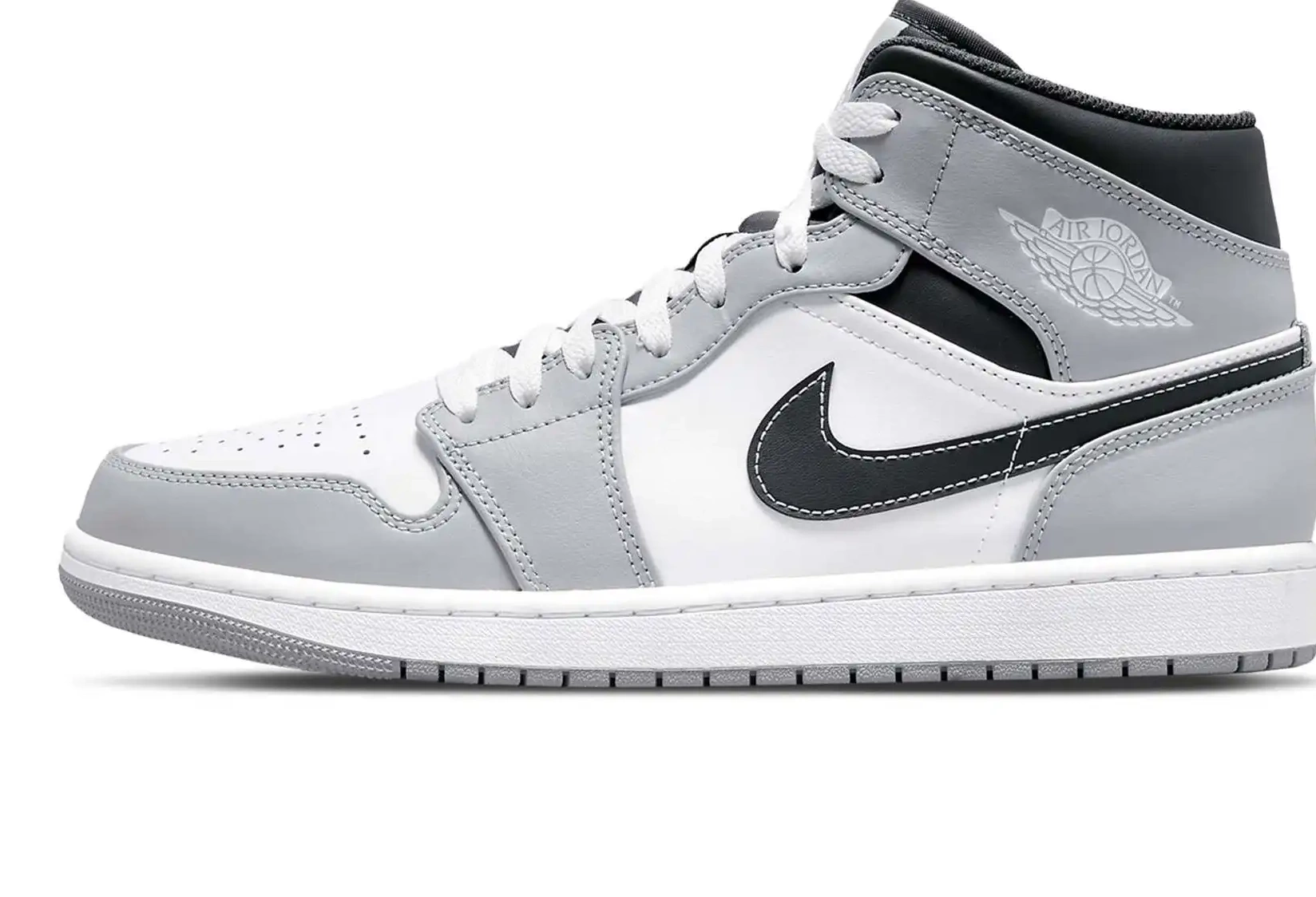 Jordan Mid Smoke 1 Grey Air Anthracite Light 0613